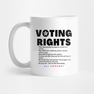 Voting Rights for ALL (black on light) Mug